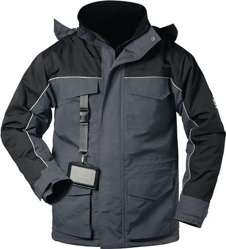 Parka Cardigan grau/schwarz ELYSEE