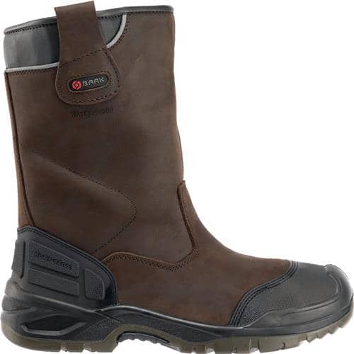 BAAK Sicherheitsschlupfstiefel Hercules Gr.45 W.11 braun S3 SRC WR ESD Leder BAAK