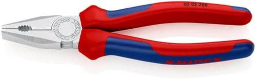 KNIPEX Kombizange L.200mm verchr.Comfort-Griffe KNIPEX