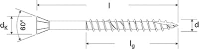 FISCHER Dielenschrauben Power-Fast FTF-ST YZP