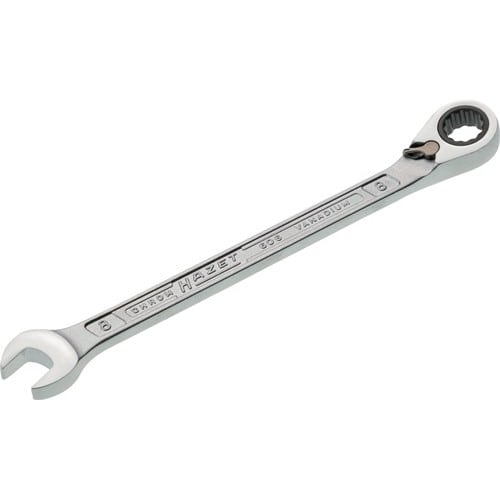HAZET Maulringratschenschlüssel 606 SW 8mm L.129,9mm umschaltbar,Rings.15Grad HAZET