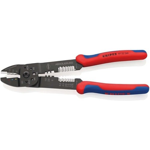 KNIPEX Crimpzange L.240mm 0,5-6(AWG 20-10)/0,5-2,5 (AWG 20-13) mm² KNIPEX