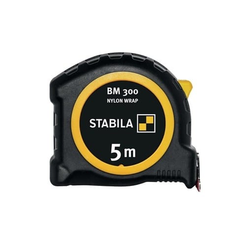 STABILA Taschenrollbandmaß BM 300 L.5m B.27mm mm/mm EG II PC-ABS/TPE EASY-CLIP STABILA
