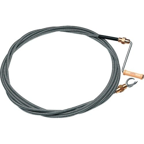 CABERE Rohrreinigungswelle L.10m Wellen-D.12mm Krallen-D.40mm doppellag.m.Messingkuppl.