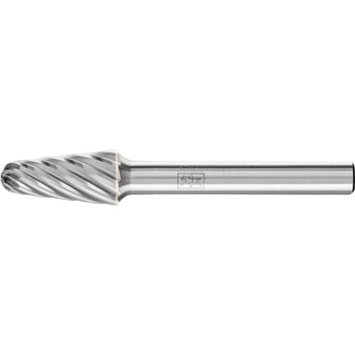 PFERD TOOLS Frässtift KEL D.10mm Kopf-L.20mm Schaft-D.6mm HM Verz.INOX PFERD