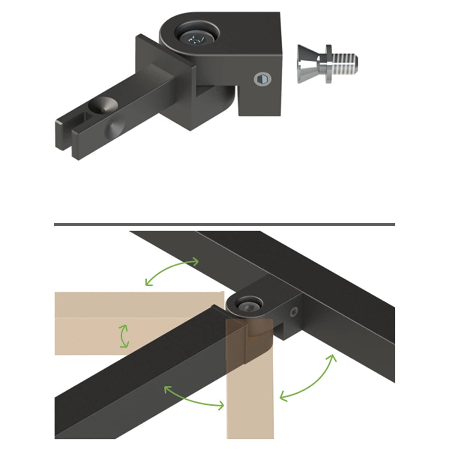 HETTICH Schraubverbinder 180 Grad,