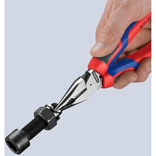 KNIPEX Spitzkombizange L.185mm pol.Comfort-Griff schwarz atram.KNIPEX