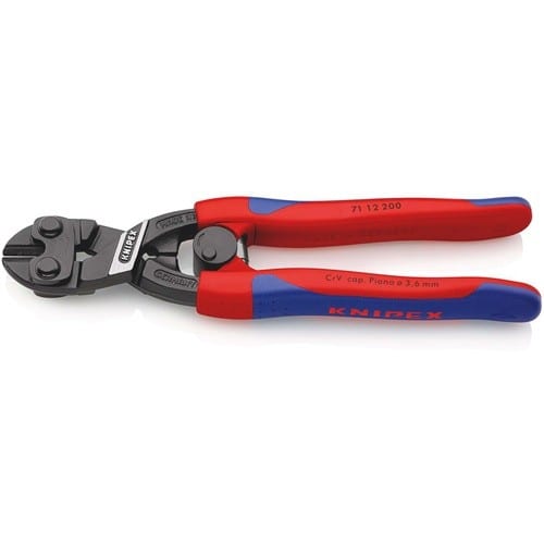 KNIPEX Kompaktbolzenschneider CoBolt L.200mm Mehrkomp.-Hülle ger.Form 1 o.Aussparung