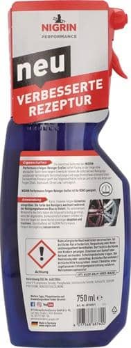 NIGRIN Felgen-Reiniger EvoTec Performance 750ml Sprühflasche NIGRIN