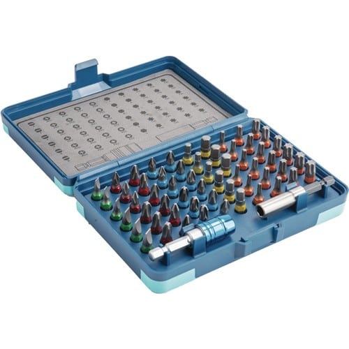 TECWERK Bitsortiment 62-tlg.Schlitz/PH/PZD/TX/6Kt.TECWERK