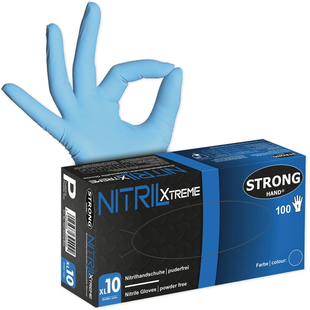 STRONGHAND® HANDSCHUHE Größe 9 blau Feldtmann