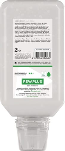 PAUL VOORMANN Handreinigung PEVAPLUS 2l silikonfrei,pH-neutral Softflasche PAUL VOORMANN