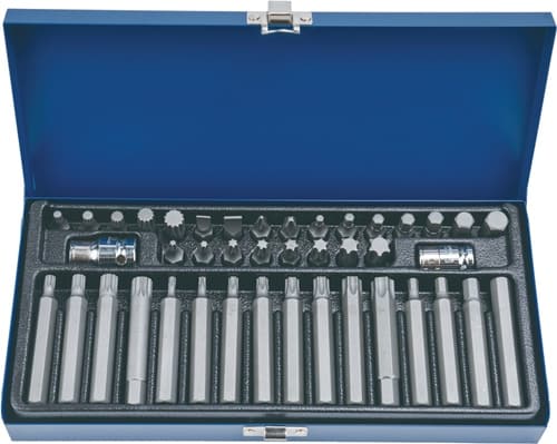 TECWERK Kraftschraubersatz 40-tlg.lang,Schlitz/PH/i6-KT./XZN/T TECWERK
