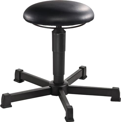 MEY Drehhocker m.Gleiter Kunstleder schwarz Sitz-H.390-520mm Hocker MEY