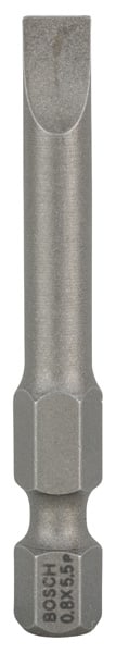 BOSCH Schrauberbit Extra-Hart S 0,8 x 5,5, 49 mm, 3er-Pack