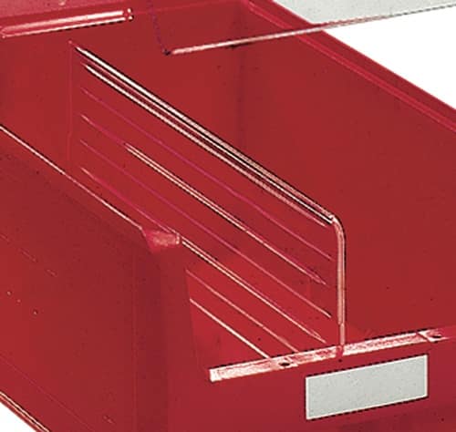 TECWERK Längsteiler f.Sichtlagerkasten MK3 PS glasklar 10St./Btl.TECWERK
