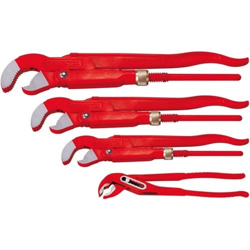 Eckrohrzangenset Profi-Set 4 4tlg.f.Rohre 1-1,1/2-2,10 Zoll ROTHENBERGER