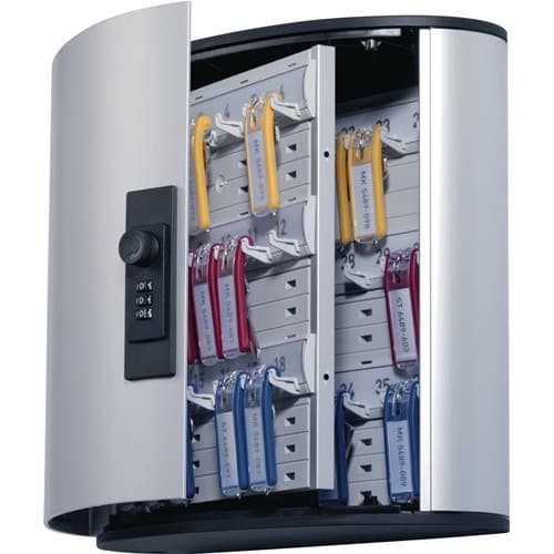 DURABLE Schlüsselschrank Key-Box H280xB302xT118mm 1-türig Zahlenschl.Anz.Hak.36
