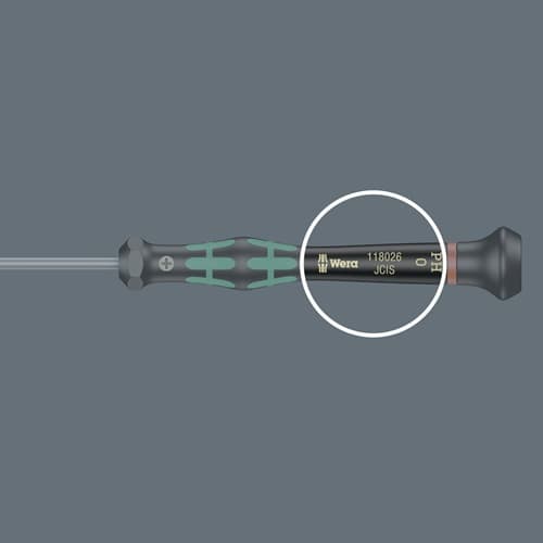 WERA Elektronikerschraubendreher 2052 1,5mm Klingen-L.60mm Kugelk.