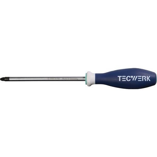 TECWERK Schraubendreher Gr.PZD 3 Klingen-L.150mm 3K-Griff Rundkl.TECWERK