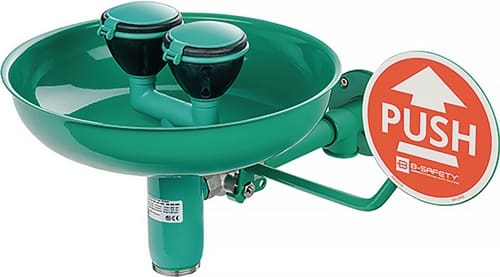 B-SAFETY Augendusche ClassicLine m.Auffangbecken Wm.Anschl.3/4 IG Zoll B-SAFETY
