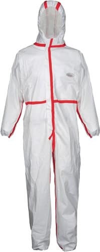 COVERSTAR Schutzoverall CoverStar Plus® Gr.XXL weiß/rot PSA III COVERSTAR