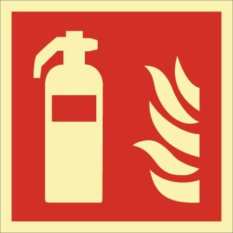 Brandschutzzeichen DIN EN ISO 7010 L148xB148mm Feuerlöscher Ku.