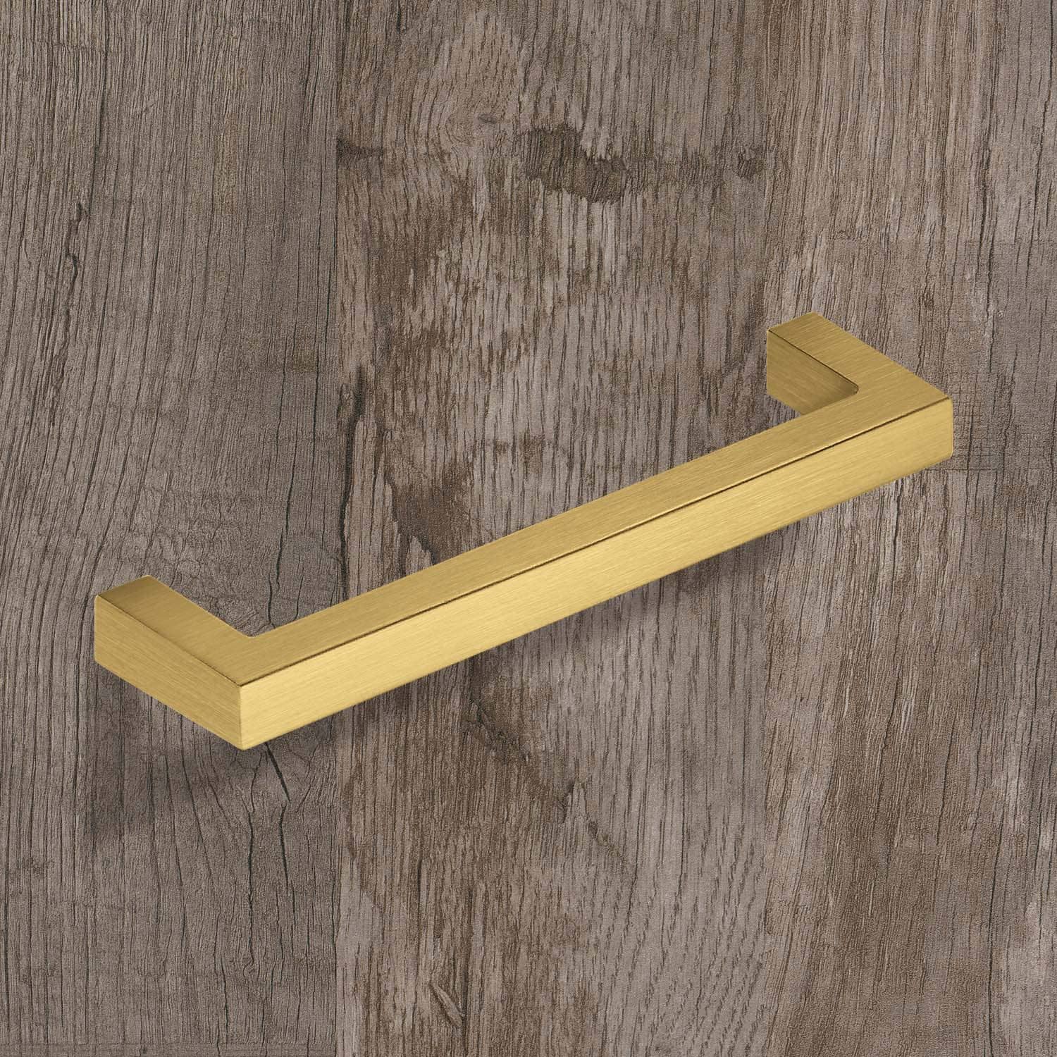 HETTICH Griff Tornea, Bohrabstand 128 mm, L 138 mm, B 10 mm, H 32 mm, Gold Optik matt gebürstet, 9347592