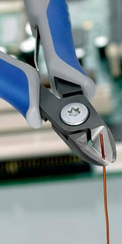 KNIPEX Präzisions-Elektronik-Seitenschneider L.125mm Facette ja,sehr kl.pol.KNIPEX