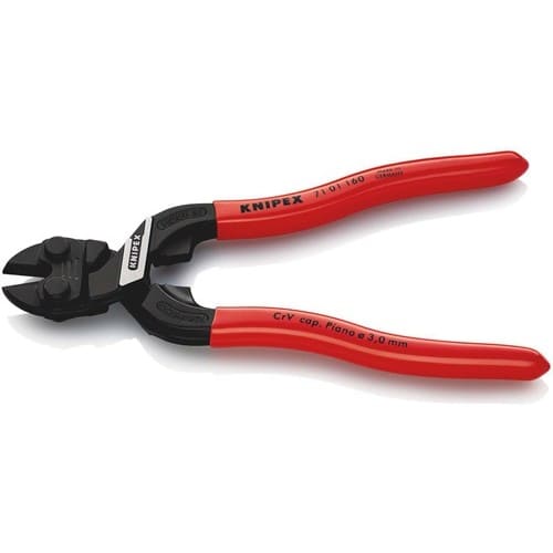 KNIPEX Kompaktbolzenschneider CoBolt® L.160mm Ku.-Überzug ger.3mm o.Aussparung
