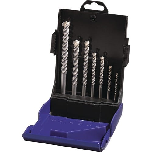 TECWERK Hartmetallschlagbohrersatz 7tlg.4/75,5/85,8/120,10/120,12/150,2x6/100mmKu.-K. TW