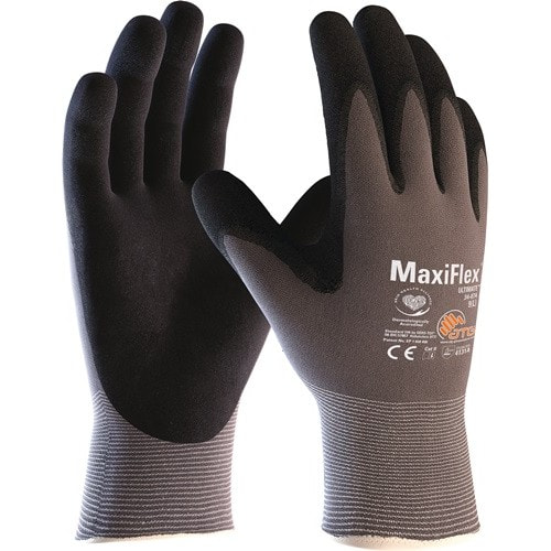 ATG Handschuhe MaxiFlex® Ultimate™ 34-874 Gr.8 grau/schwarz Nyl.m.Nitrilmikroschaum