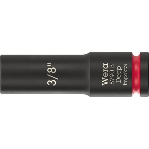 WERA Steckschlüsseleinsatz 8790 B Impaktor Deep 3/8 Zoll 3/8 Zoll L.63mm WERA