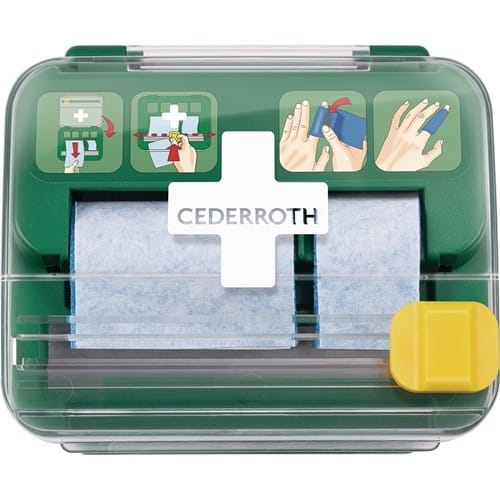 CEDERROTH Pflasterspender Soft Foam Spender 2-in-1 B142xH123xT138ca.mm grün,transparent