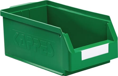 RASTERPLAN Sichtlagerkasten L350xB200xH150mm PE grün RASTERPLAN