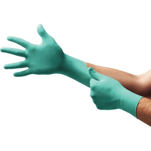 ANSELL Einw.-Handsch.Microflex 93-260 Gr.9,5-10 grün/blau Neopren/Nitril 50 St./Box