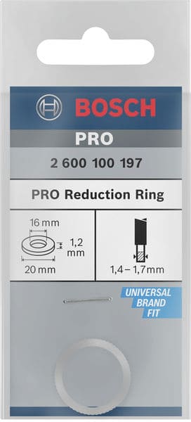 BOSCH Reduzierring für Kreissägeblätter, 20 x 16 x 1,2 mm