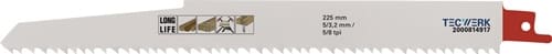 Säbelsägeblatt L.225mm B.22mm TPI 5/8 5/3,2mm 3 St./Karte TW