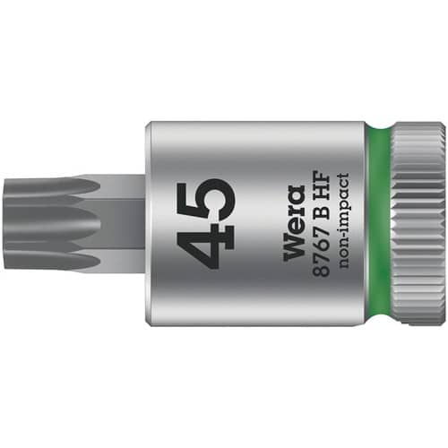 WERA Schraubendrehereinsatz 8767 B HF Torx 3/8 Zoll TORX® TX 45 L.38,5mm WERA