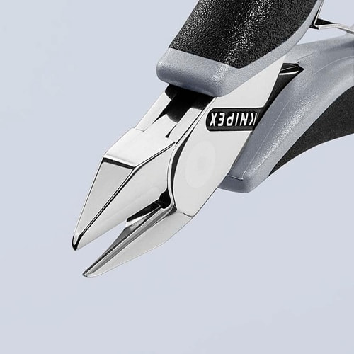 KNIPEX Elektronikseitenschneider L.115mm Form 4 Facette nein spiegelpol.KNIPEX