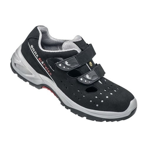 BAAK Sicherheitssandale Hardy Gr.39 N schwarz/grau Mikrofaser S1P SRC ESD EN20345