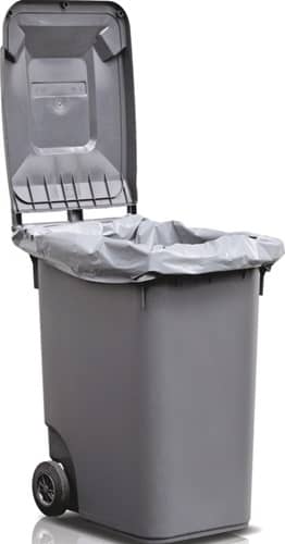 Nordwest Kunststoffsack 240l LD-PE grau 100 µm B650/550xL1350mm 50St./Karton
