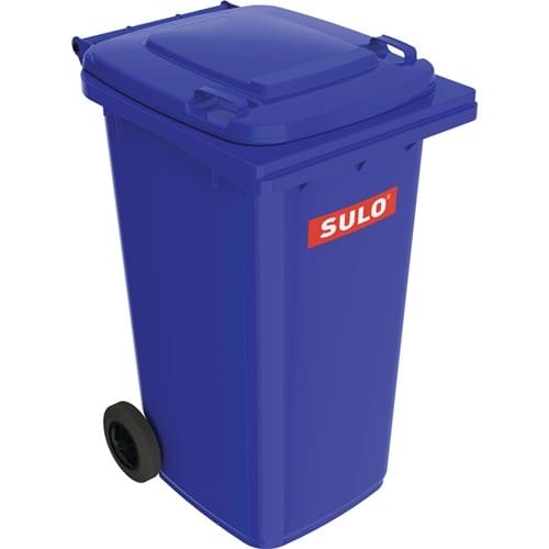 SULO Müllgroßbehälter 240l HDPE blau fahrbar,n.EN 840 SULO