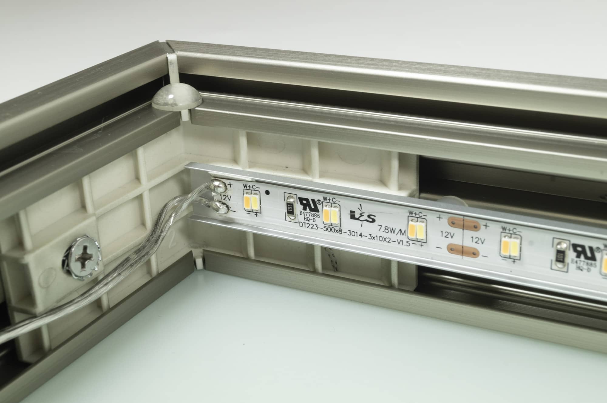 L&S Leuchtboden Denver LED 12 V 3,12 W 450 mm Edelstahl