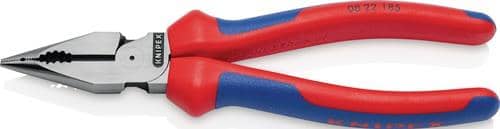 KNIPEX Spitzkombizange L.185mm pol.Comfort-Griff schwarz atram.KNIPEX