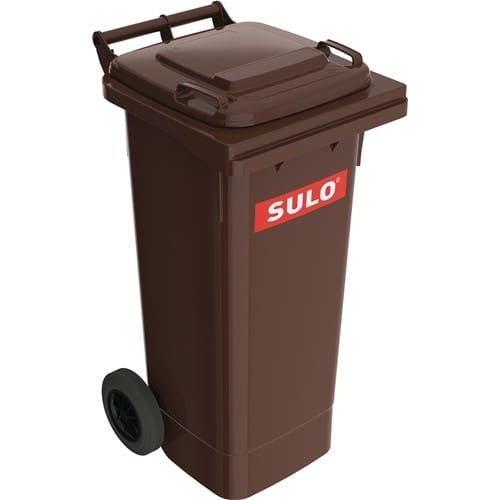 SULO Müllgroßbehälter 80l HDPE braun fahrbar,n.EN 840 SULO