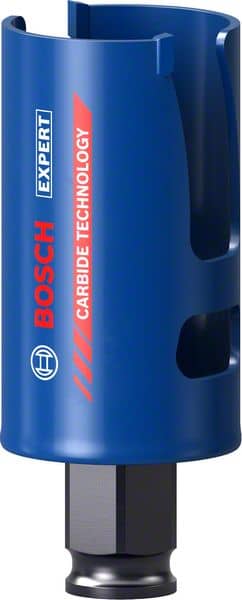 BOSCH EXPERT Construction Material Lochsäge, 38 x 60 mm. Für Dreh- und Schlagbohrer