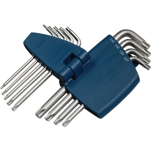 TECWERK Winkelschraubendrehersatz 9-tlg.T9-T45 Ku.-Halter TECWERK