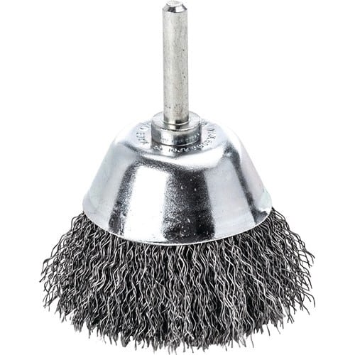 LESSMANN Flächenbürste D.50mm Schaft 6mm Drahtstärke 0,3mm STA 10500min-¹ LESSMANN