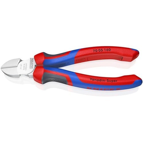 KNIPEX Seitenschneider L.160mm Kopf verchr.Comfort-Griff KNIPEX